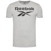 Reebok t-shirt szary bawełniany męski koszulka duży napis